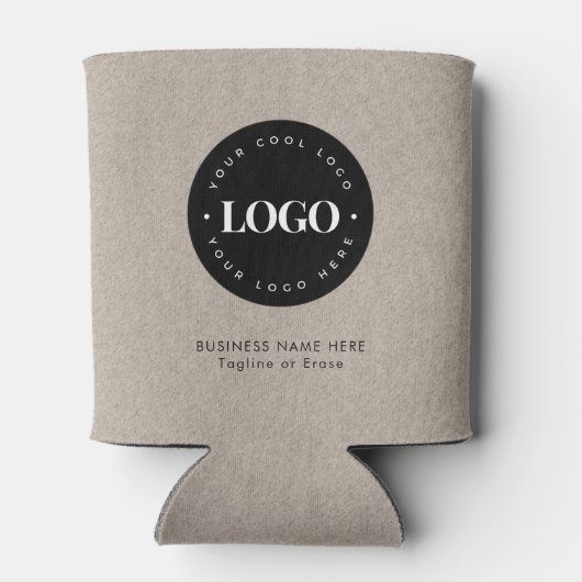 Text für das Logo von Kraft Earthy Custom Business Dosenkühler (Rückseite)