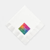 Text für das Logo von Unternehmen hinzufügen Elega Serviette (Ecke)
