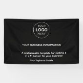 Text für das Schwarze Business-Event Banner (Horizontal)