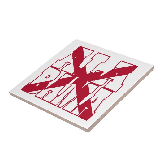 Text für die Alabama-Staatsflagge Fliese (Seite)