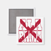 Text für die Alabama-Staatsflagge Magnet (Vorderseite/Rückseite)