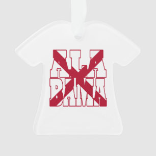 Text für die Alabama-Staatsflagge Ornament