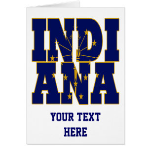 Text für die Staatsflagge von Indiana