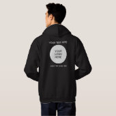 Text für doppelseitige Logokombinationen mit benut Hoodie (Schwarz voll)