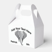 Text für Elephant Head Age Name Geschenkschachtel (Rückseite)