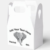 Text für Elephant Head Age Name Geschenkschachtel (Offen)