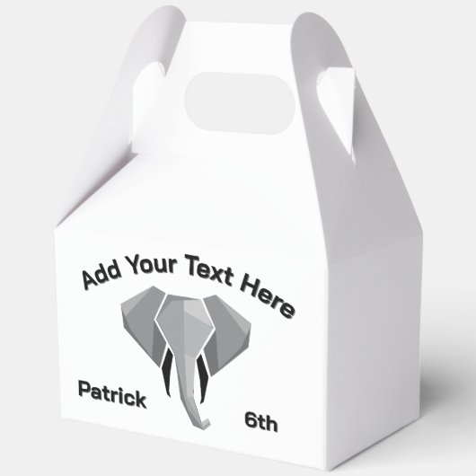 Text für Elephant Head Age Name Geschenkschachtel (Rückseite)