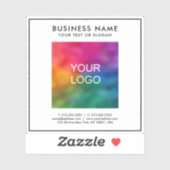 Text für Firmenlogo Benutzerdefinierte Vorlage Ext Aufkleber (Blatt)