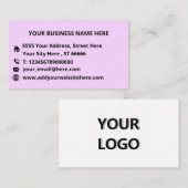 Text für Firmenlogo - Business-Karte für Ihre Farb Visitenkarte (Vorne/Hinten)