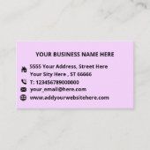 Text für Firmenlogo - Business-Karte für Ihre Farb Visitenkarte (Vorderseite)