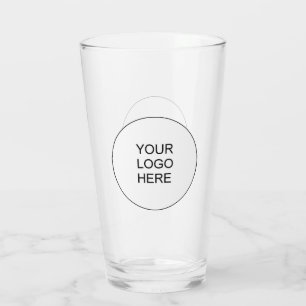 Text für Firmenlogo Mitarbeiter - Werbung für 16oz Glas