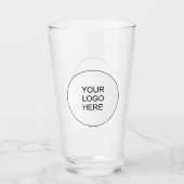 Text für Firmenlogo Mitarbeiter - Werbung für 16oz Glas (Vorderseite)