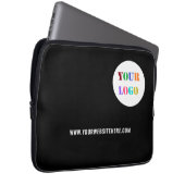 Text für Firmenlogo - Notebook-Siegel Laptopschutzhülle (Vorne Rechts)