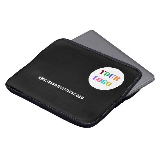 Text für Firmenlogo - Notebook-Siegel Laptopschutzhülle (Vorne Oben)