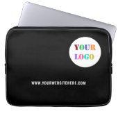 Text für Firmenlogo - Notebook-Siegel Laptopschutzhülle (Vorderseite)