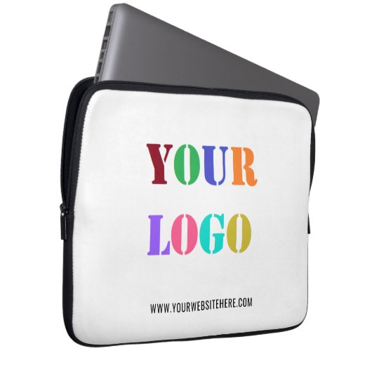 Text für Firmenlogo - Notebook-Siegel Laptopschutzhülle (Vorne Rechts)