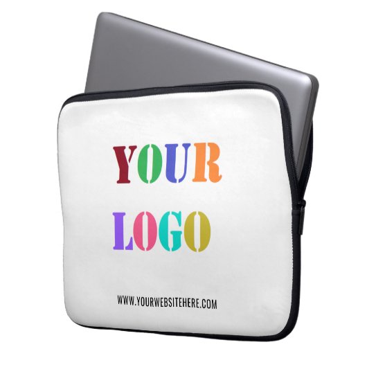 Text für Firmenlogo - Notebook-Siegel Laptopschutzhülle (Vorderseite Links)