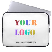 Text für Firmenlogo - Notebook-Siegel Laptopschutzhülle (Vorderseite)