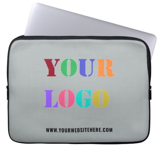 Text für Firmenlogo - Notebook-Siegel Laptopschutzhülle (Vorderseite)