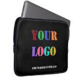 Text für Firmenlogo - Notebook-Siegel Laptopschutzhülle (Vorne Rechts)