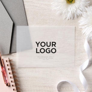 Text für Firmenlogo Pergament Einladungen