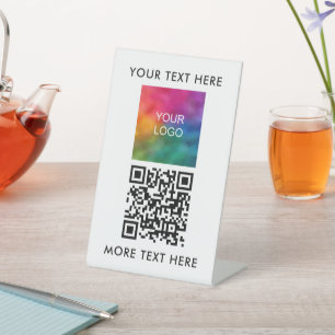 Text für Firmenlogos anpassbare, einfache Vorlage Sockelschild