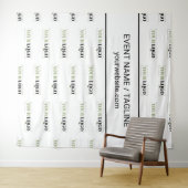 Text für Firmenlogos im Halbtrunk - Wiederholung Wandteppich (Beispiel (Horizontal))