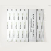 Text für Firmenlogos im Halbtrunk - Wiederholung Wandteppich (Vorderseite (Horizontal))