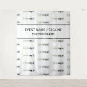 Text für Firmenlogos im Halbtrunk - Wiederholung Wandteppich (Vorderseite)