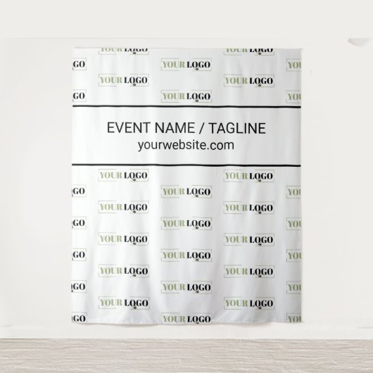 Text für Firmenlogos im Halbtrunk - Wiederholung Wandteppich (Vorderseite)