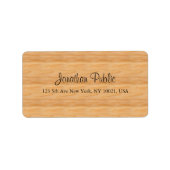 Text für handgeschriebenen Skriptnamen Eleganadres Adressaufkleber (Vorne)