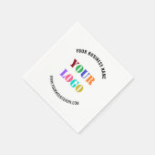 Text für kundenspezifische Firmenlogo Business-Nap Serviette (Ecke)