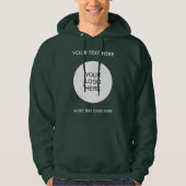 Text für Logos Grün der Forest-Vorlage Doppelseiti Hoodie (Vorderseite)