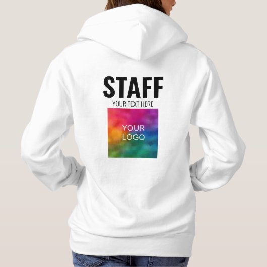 Text für Logos hier Angestellter des White Hoood Hoodie (Rückseite)