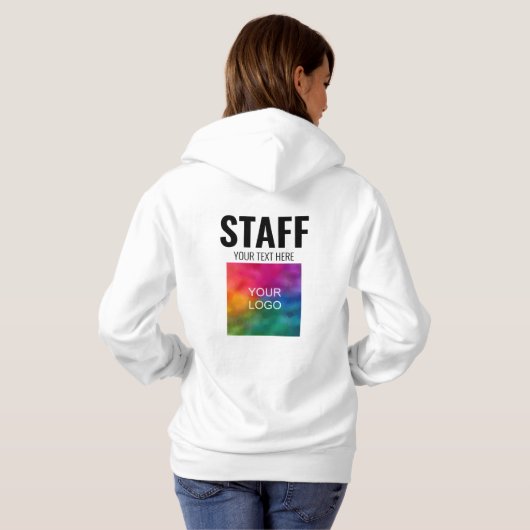 Text für Logos hier Angestellter des White Hoood Hoodie (Schwarz voll)