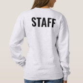 Text für Logos von Mitarbeiterinnen hier Benutzerd Sweatshirt (Rückseite)