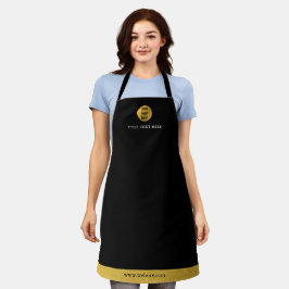 Text für Luxus-Black & Gold-Business-Logos Schürze