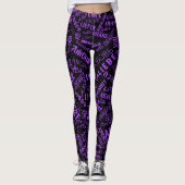 Text für mehrsprachige Leggings - Benutzerdefinier (Vorderseite)