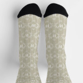 Text für Monogramm rustikal Socken (Oben)