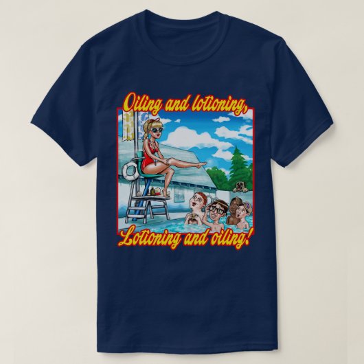 TEXT für Ölen und Locken T-Shirt (Design vorne)