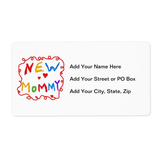 Text für Primärfarben Neue Mommy-Geschenke (Vorne)