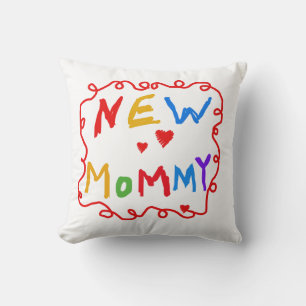Text für Primärfarben Neue Mommy-Geschenke Kissen