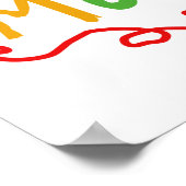 Text für Primärfarben Neue Mommy-Geschenke Poster (Ecke)