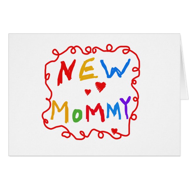 Text für Primärfarben Neue Mommy-Tshirts (Vorderseite (Horizontal))