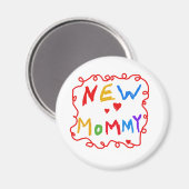 Text für Primärfarben Neue Mommy-Tshirts Magnet (Vorderseite/Rückseite)