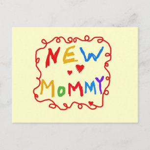 Text für Primärfarben Neue Mommy-Tshirts Postkarte
