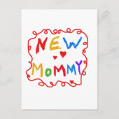Text für Primärfarben Neue Mommy-Tshirts Postkarte (Vorderseite)