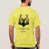 Text für QR-Scan-Code für kundenspezifische Marken T-Shirt (Rückseite)