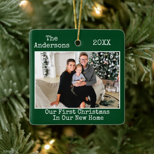 Text für Schreibmaschine Erste Weihnachtsfeier Neu Keramikornament (Baum)