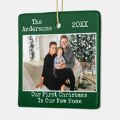 Text für Schreibmaschine Erste Weihnachtsfeier Neu Keramikornament (Links)